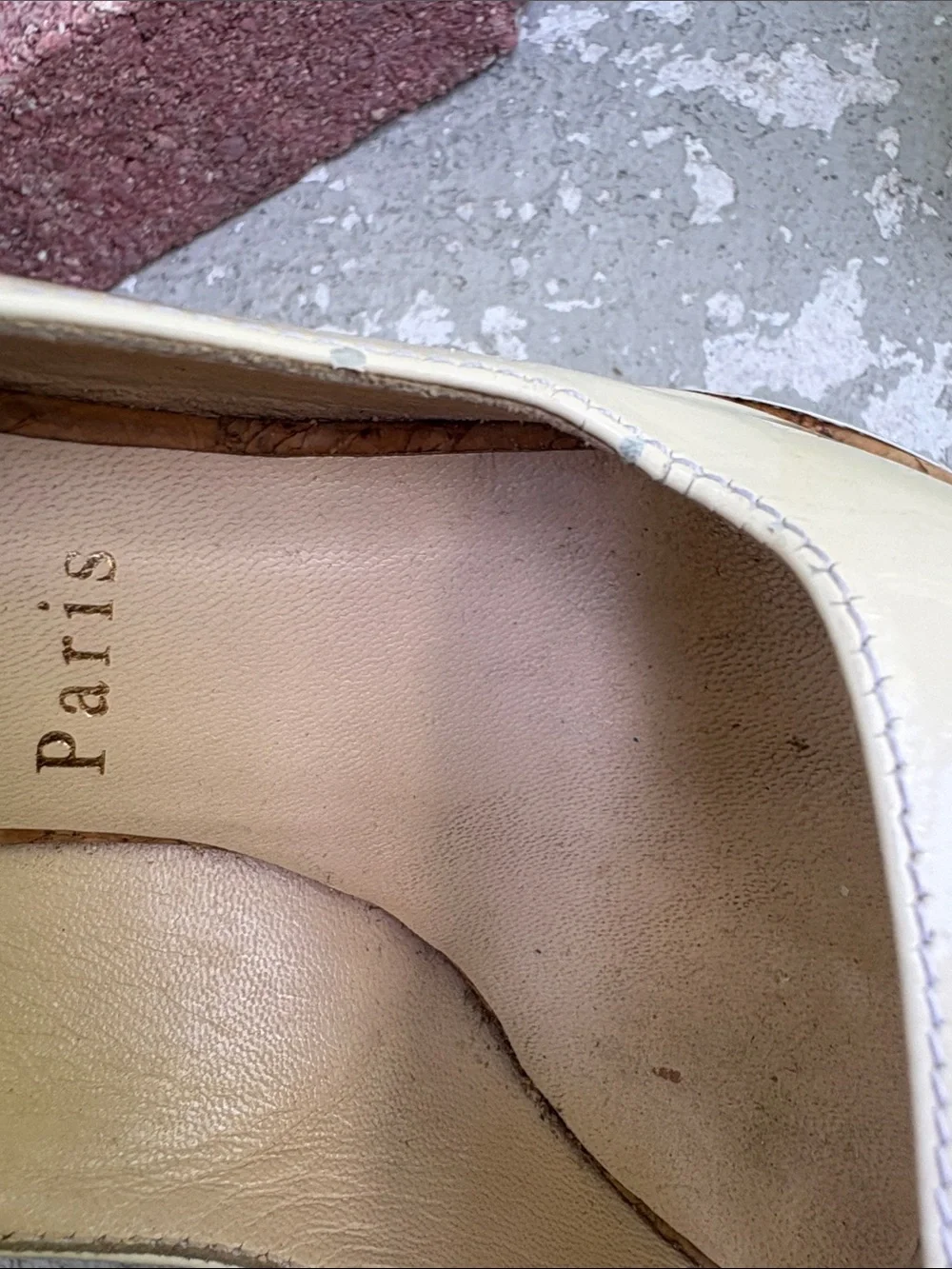 Christian Louboutin Curvise Loubi Zappa cork wedge
